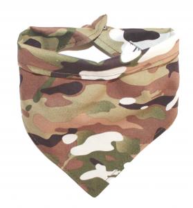 Army šátek pro psy zapínání na knoflík S-XL